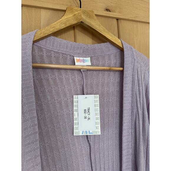 LulaRoe | NWT Tracy Light Purple Cocoon Cardigan | Size XL - Picture 2 of 8